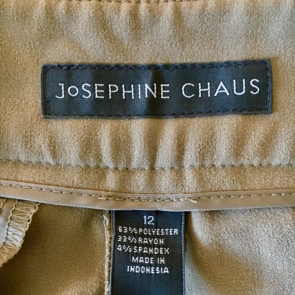 JOSEPHINE CHAUS khaki cropped pants- 12 - Picture 3 of 6